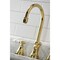 Kingston Brass KS2982BPL Bel Air Widespread Bathroom Faucet W/ Brass Pop-Up, Brass KS2982BPL - alternate 6
